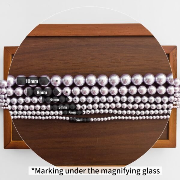 Handmade beads - Mauve