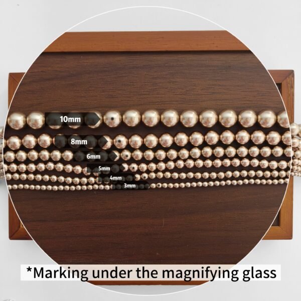 Handmade beads - Dark Gold