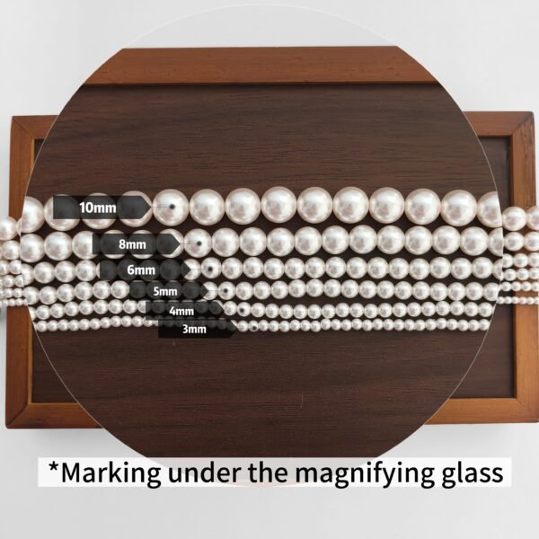 Handmade beads - White