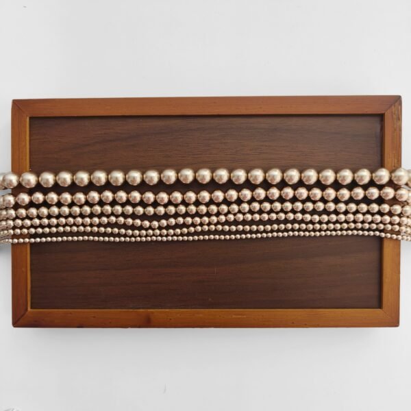 Handmade beads - Dark Gold