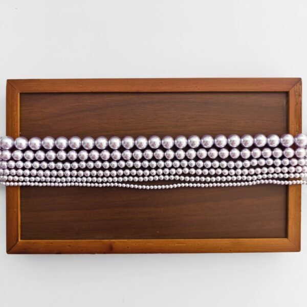 Handmade beads - Mauve