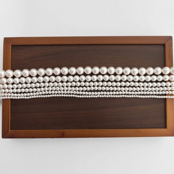 Handmade beads - White