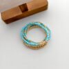 S04-1 Anti-Tarnish 14K Gold Beaded Bracelet Set -S22