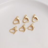 10001 14K Anti-Tarnish Heart Shape Clasp-O18