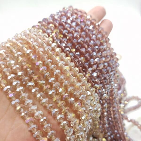 10001 6mm Faceted Sparkling Crystal Glass Beads-S126