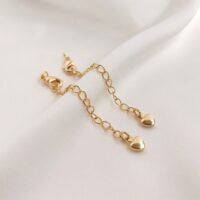 Anti-Tarnish Heart Shaped Extension Chains-O14