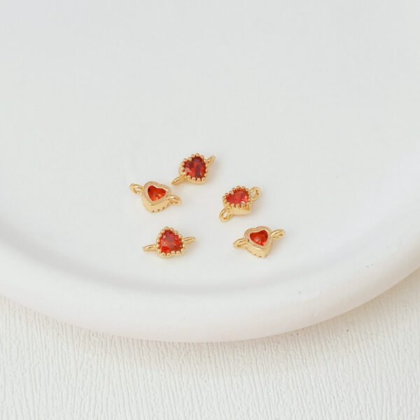 10004 14K Heart Shaped Zircon Accessories-L11
