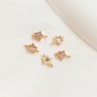 14K Star Shaped Zircon Accessories-L15