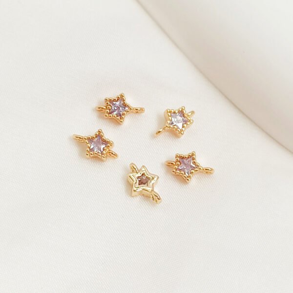 10006 14K Star Shaped Zircon Accessories-L15