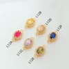 14K Oval Shaped Zircon Accessories-L12