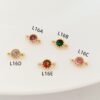 L16-N 14K Simple Round Shaped Zircon Accessories-L16