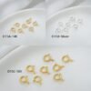 O15-N 6mm Anti-Tarnish Circular Jewelry Clasps-O15