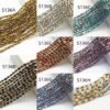 S136-N 6mm Gold Plated Rim Glass Beads-S136