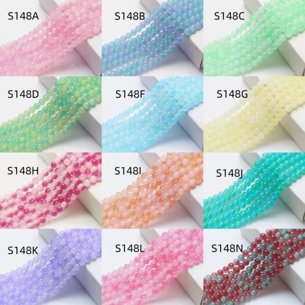 S148-N 8mm Two-tone Round Beads-S148